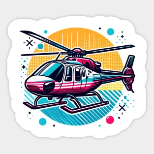 Helicopter Sticker